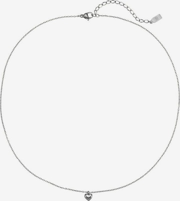 Hey Happiness - Cadena 'Heart Bold' en plata: frente