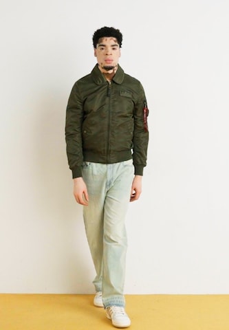 ALPHA INDUSTRIES Φθινοπωρινό και ανοιξιάτικο μπουφάν 'Flying Tigers' σε πράσινο