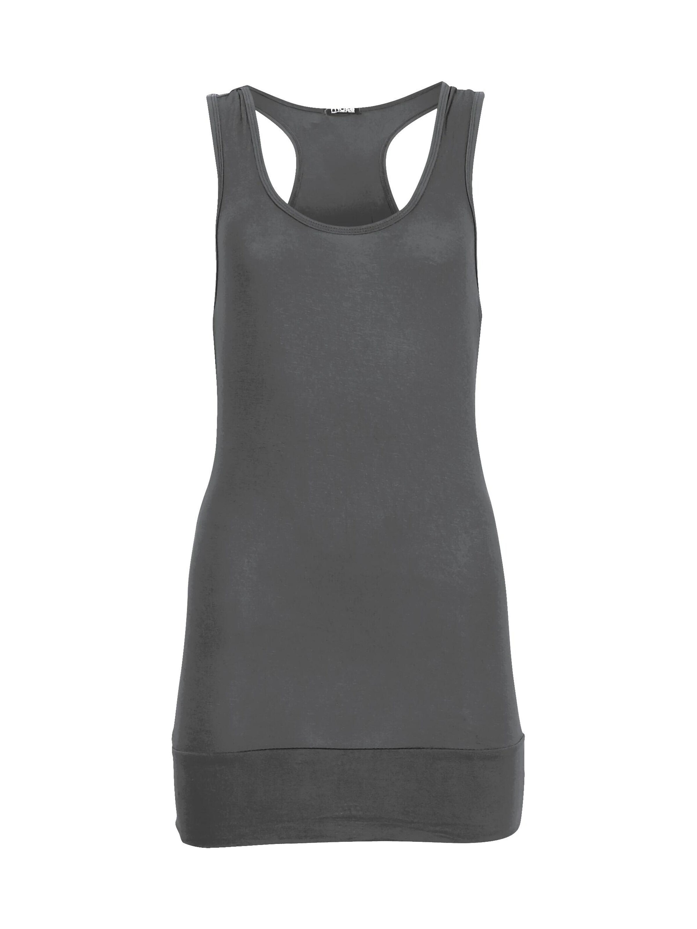Easy Young Fashion Top in Grey: front