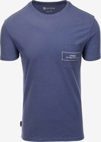 T-Shirt 'S1742' Ombre en bleu : devant