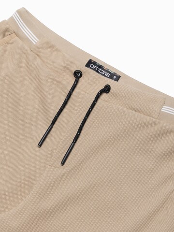 Ombre Regular Shorts in Beige