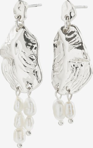 Boucles d'oreilles 'Bloom' Pilgrim en argent : devant