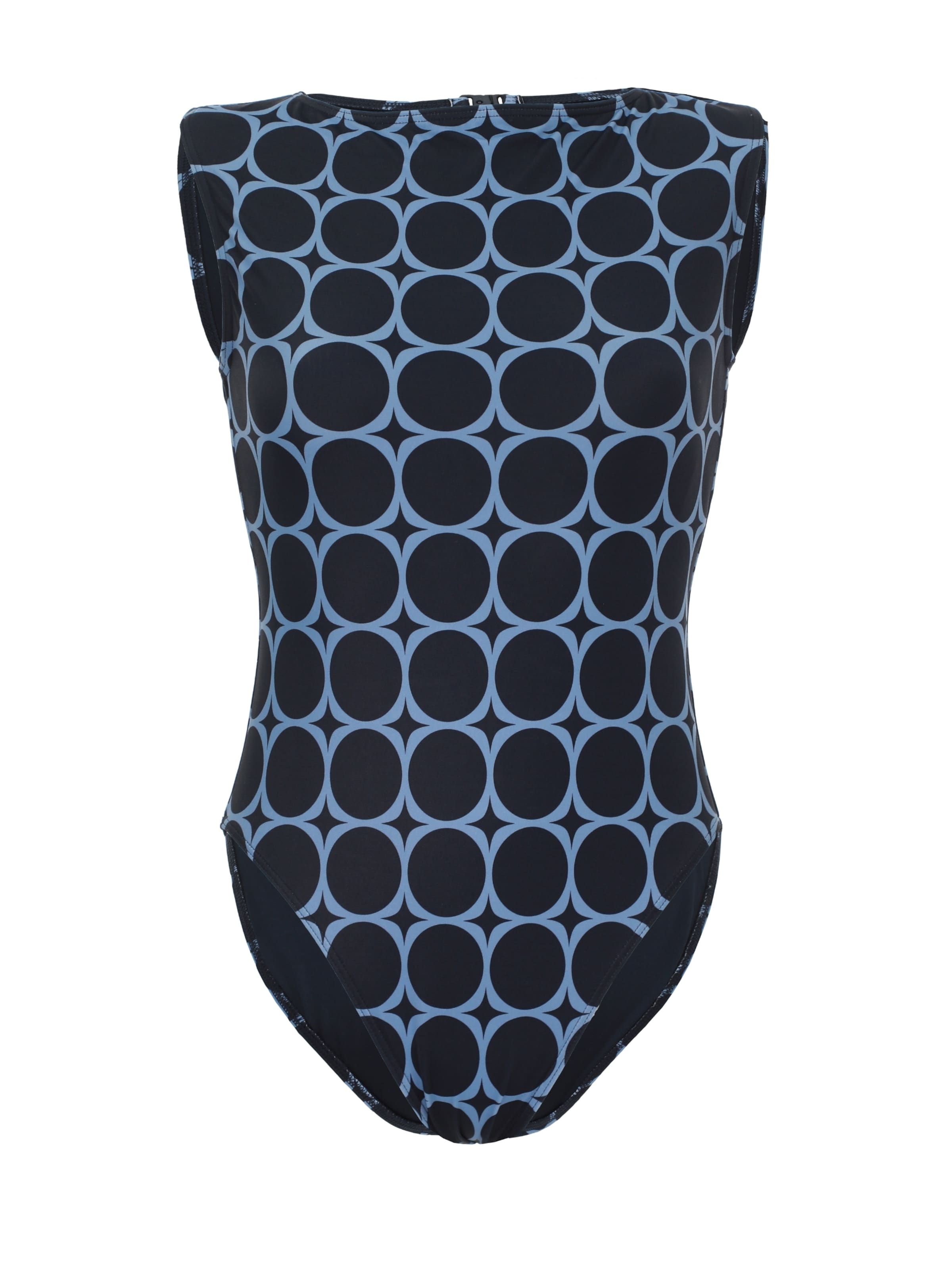 VIVID Korzetová Plavky – modrá: přední strana