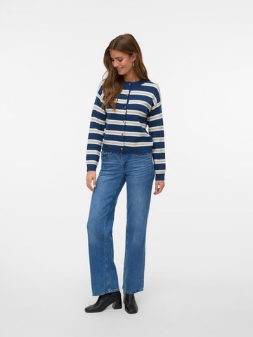 VERO MODA Knit cardigan 'Gold' in Blue: front