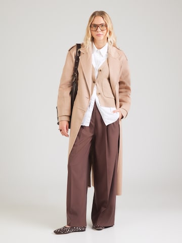 HUGO Knit cardigan 'Selosina' in Brown