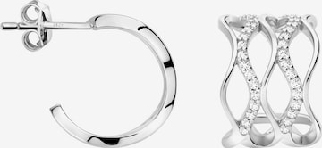Sofia Milani Earrings 'Wave' in Silver: front