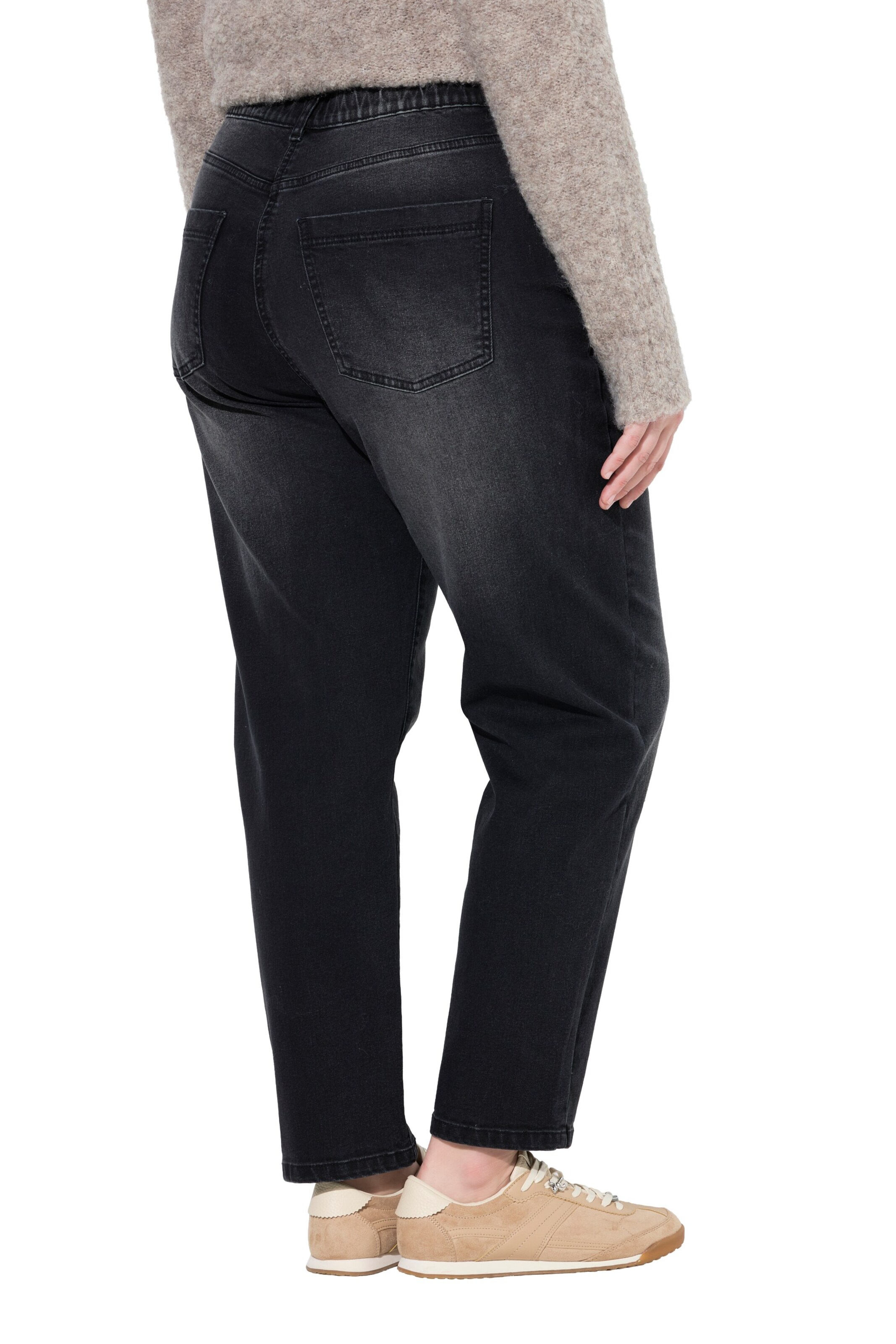 Ulla Popken Regular Jeans in Schwarz