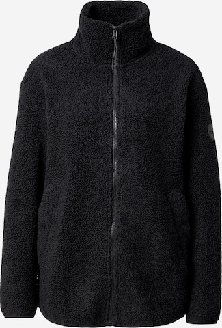 ICEPEAKTehnička flis jakna 'PARACHUTE' - crna boja: prednji dio