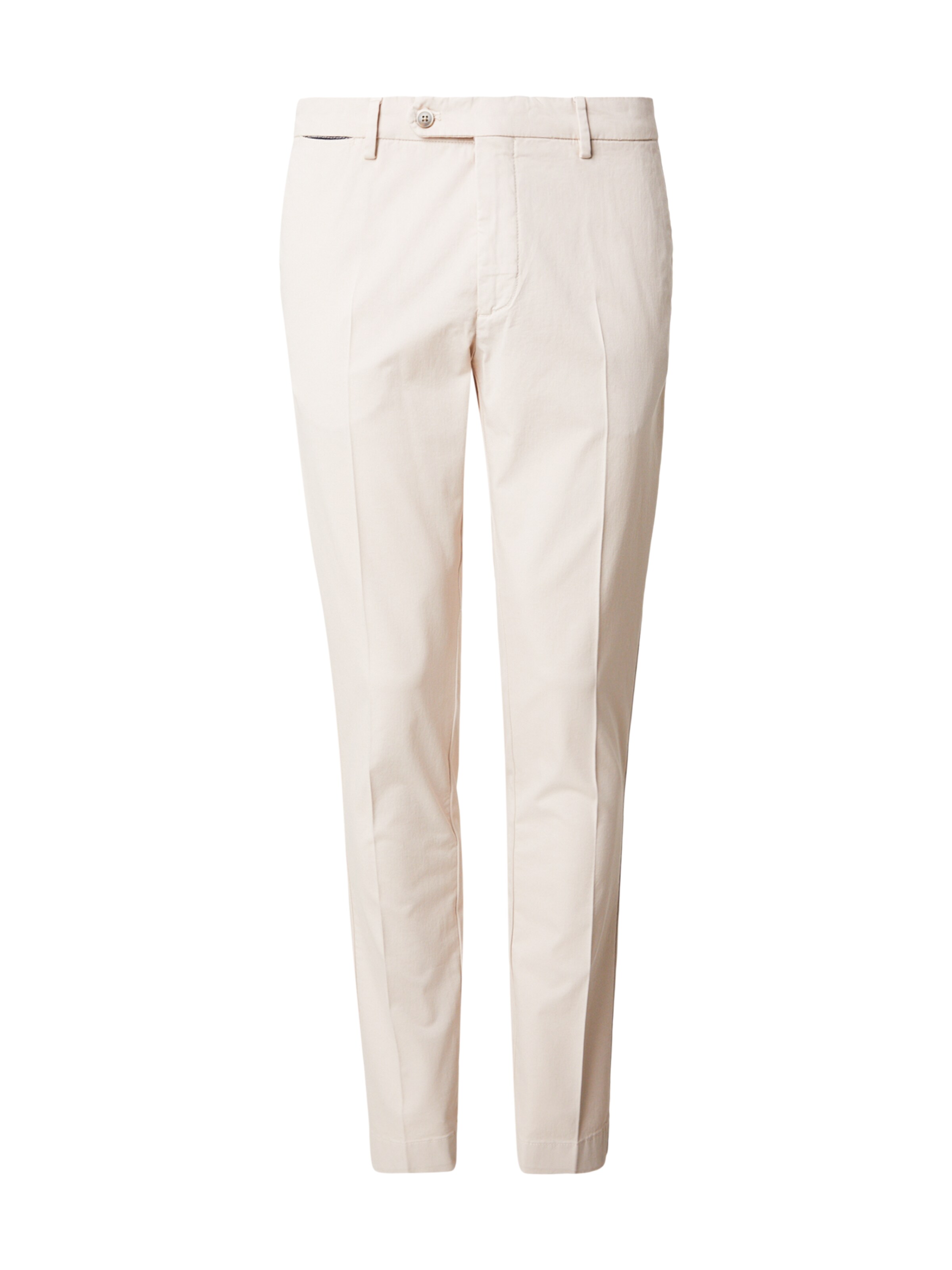 Hackett London Слим фит Панталон с ръб в бежово: отпред