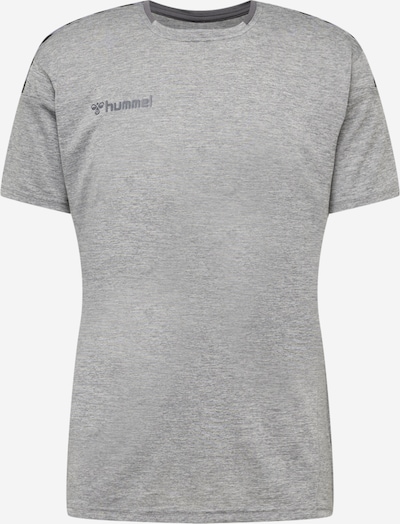 Hummel T-Shirt fonctionnel en gris chiné / noir, Vue avec produit