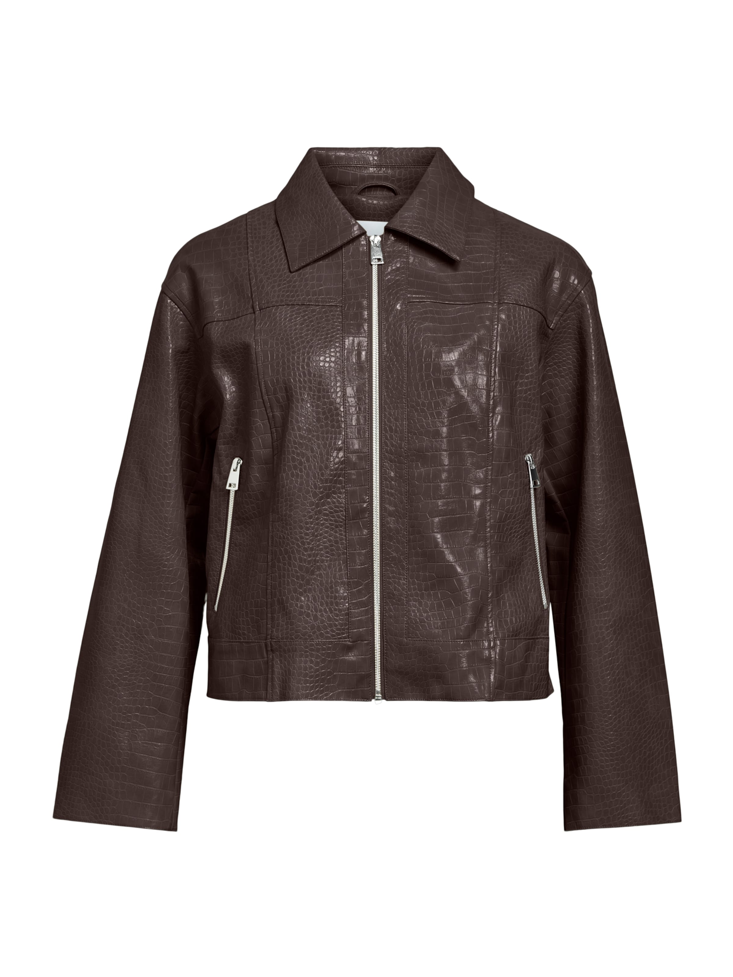 OBJECT Overgangsjakke 'OBJEmia' i brun: forside