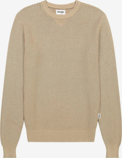 WRANGLER Pulover 'CREWNECK TIMBERWOLF' veličine S u bež, Pregled proizvoda
