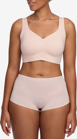 cfab by creamy fabrics Minimizer 'Comfort Minimizer Back Support BH' in Roze: voorkant