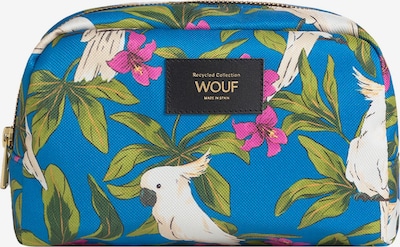 Wouf Kulturtasche in azur / grasgrün / fuchsia / weiß, Produktansicht