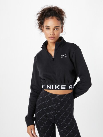 Nike Sportswear Sweatshirt in Black: front