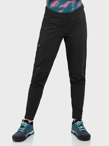 Schöffel Tapered Outdoor trousers 'Arosa' in Black: front