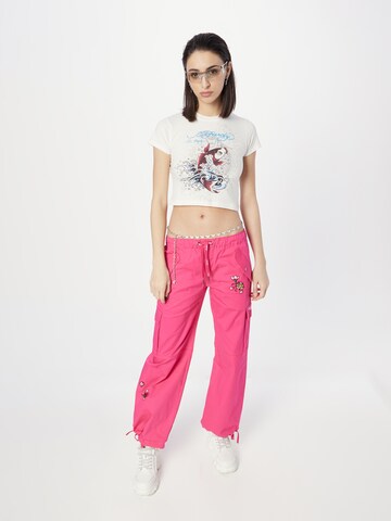 Ed Hardy T-Shirt 'KOI' in Weiß