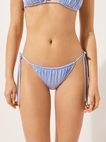 CALZEDONIA SHINY SATIN in Blau: Vorderseite