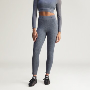 ADIDAS BY STELLA MCCARTNEY Skinny Sporthose 'aSMC 7/8 Lace' in Grau: Vorderseite