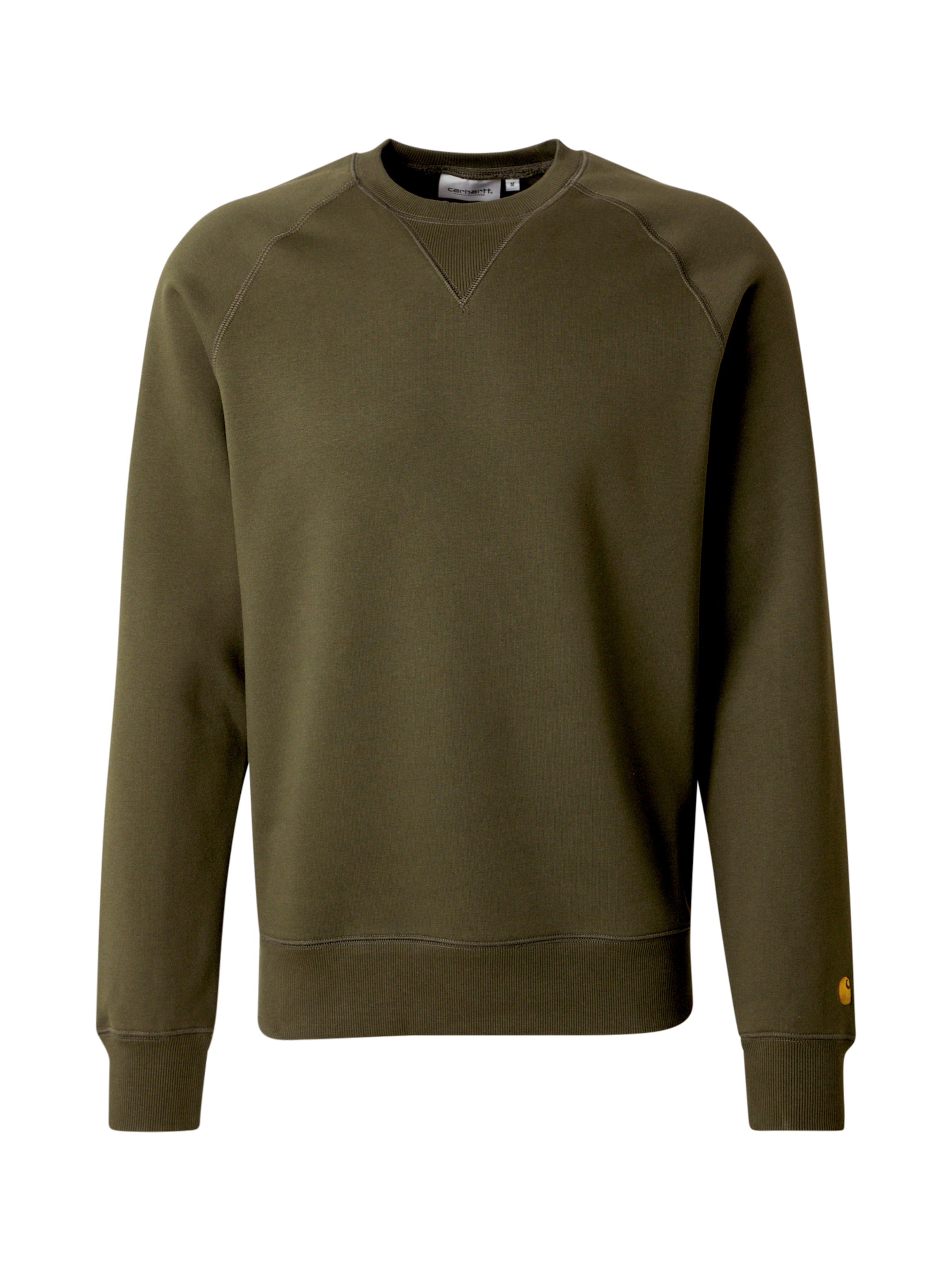 Carhartt WIP Суичър 'Chase' в зелено: отпред