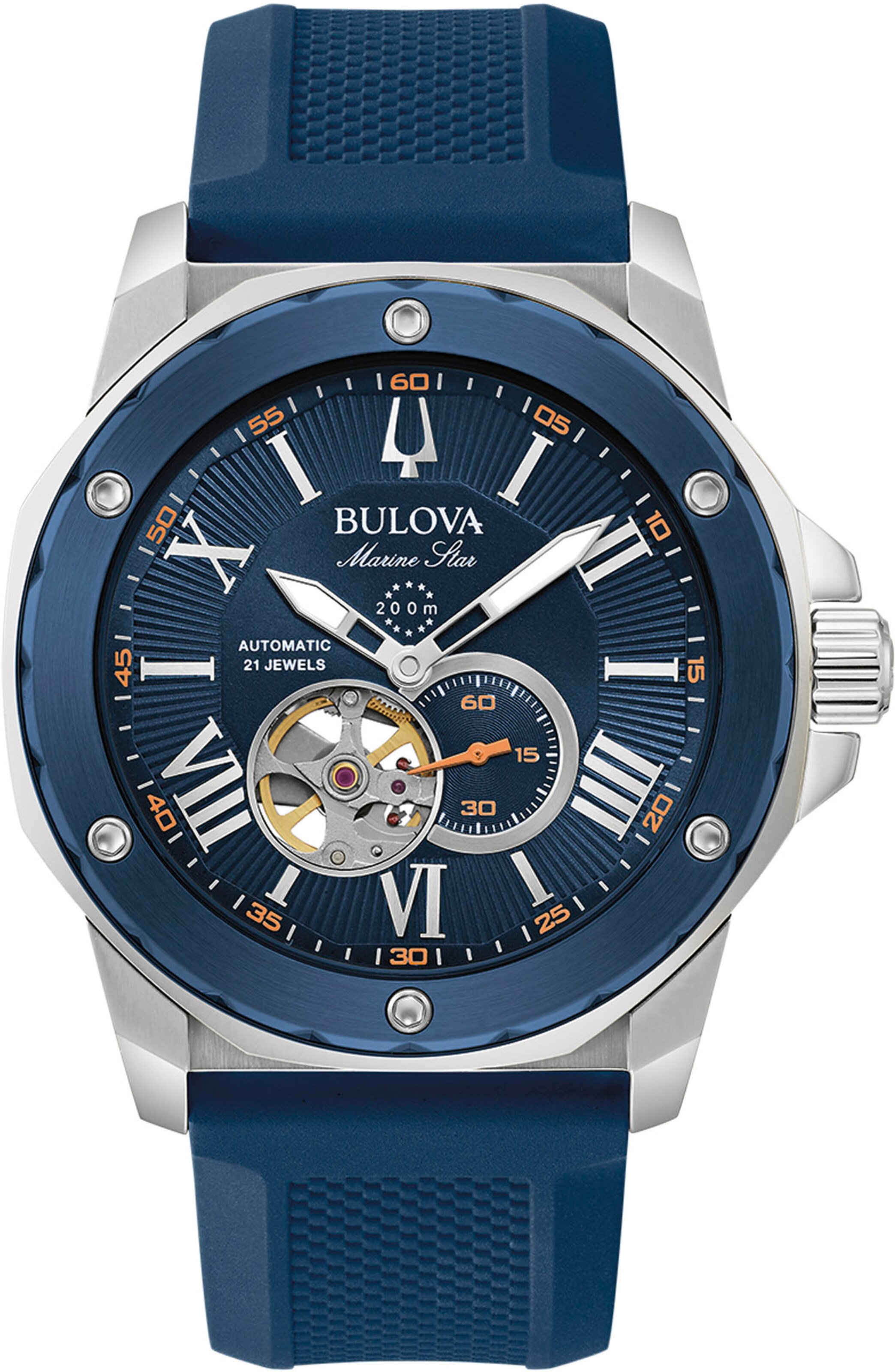 Bulova Analog Watch in Silver: front