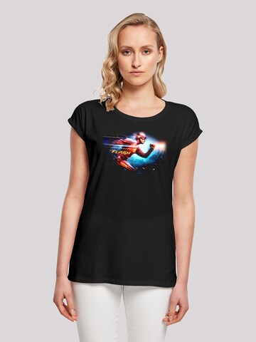 F4NT4STIC Shirt 'DC Comics The Flash Sparks' in Zwart: voorkant
