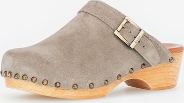 GABOR Clogs in Beige: front