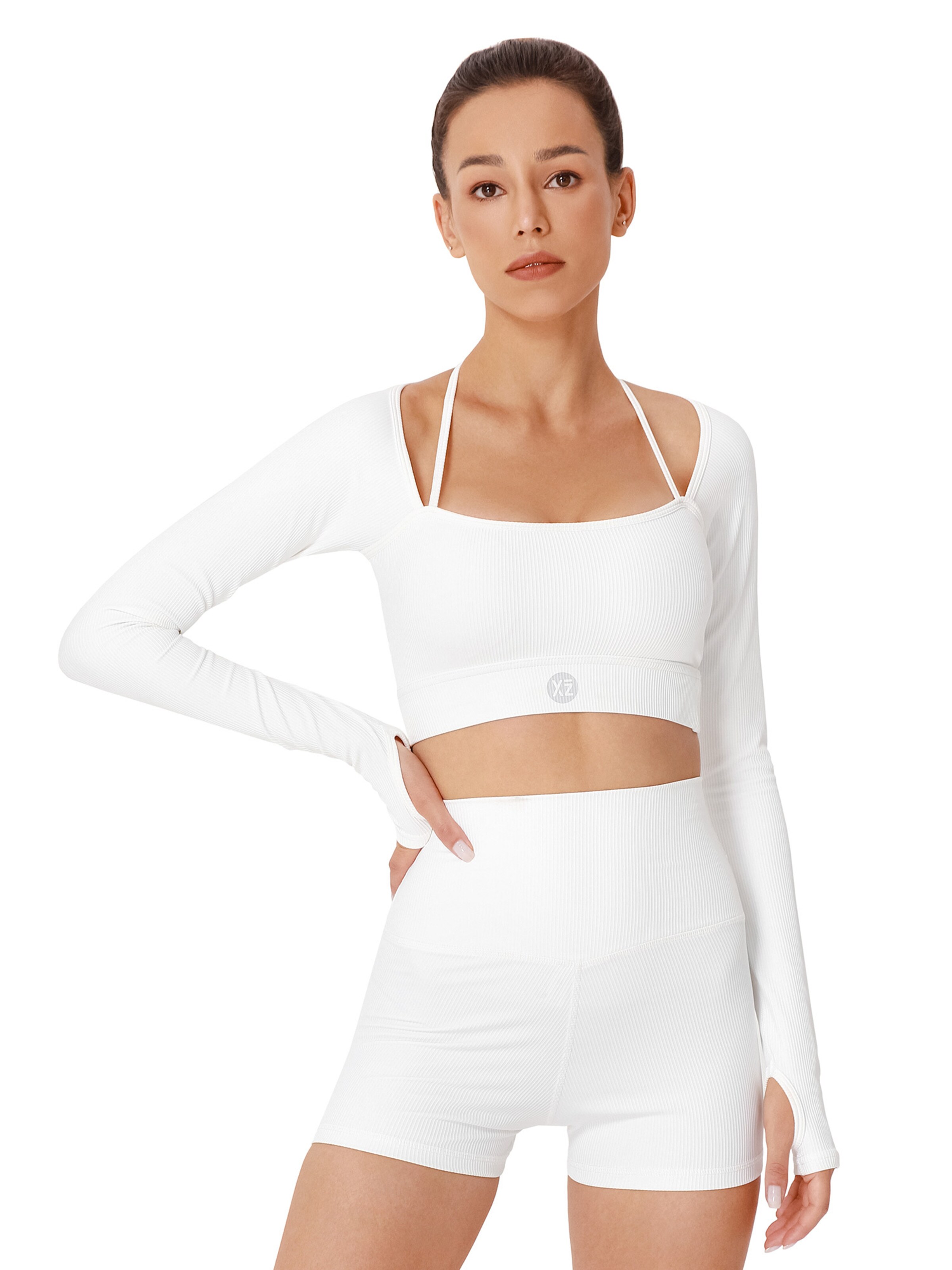 YEAZ Функциональная футболка 'Club Level' в Белый: спереди