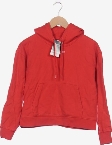 Calvin Klein Jeans Kapuzenpullover S in Rot: predná strana