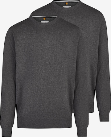 redmond Pullover 'Basic' in Grau: Vorderseite