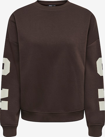 ONLY Sweatshirt in Braun: Vorderseite