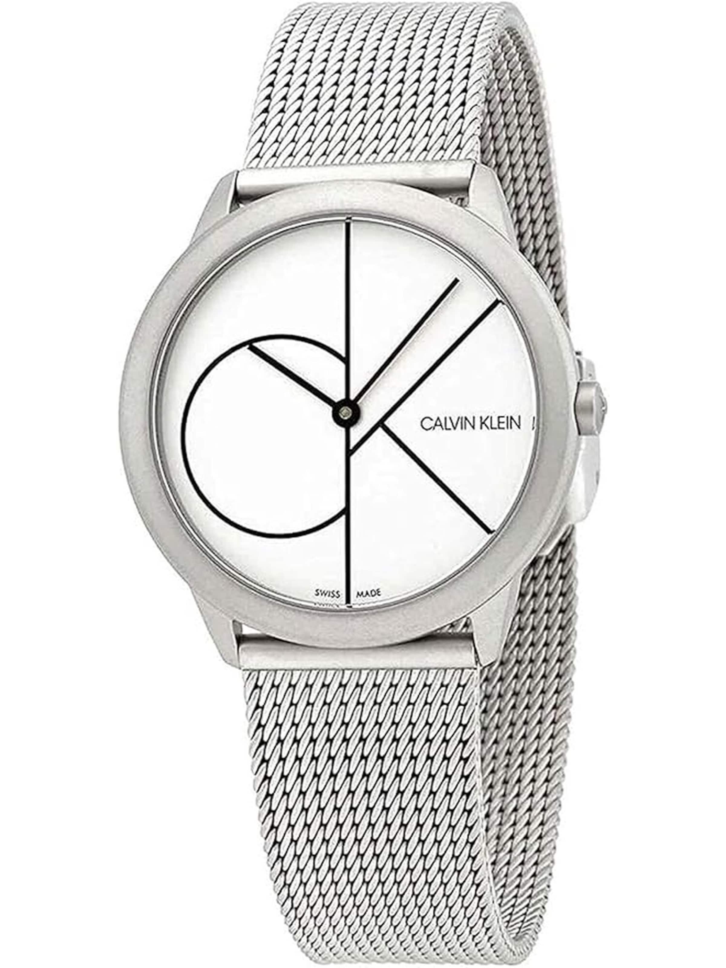 Calvin Klein - Uhren Quarzuhr K3M5215X Swiss Made in Silber: Vorderseite