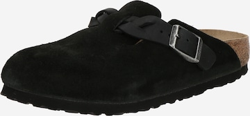 BIRKENSTOCK Pistokkaat 'Boston' värissä musta: etupuoli