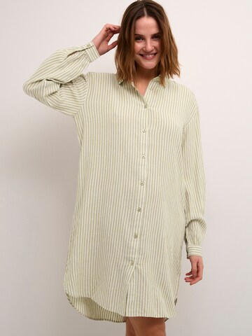 Kaffe Shirt Dress 'Kamilia' in Green: front