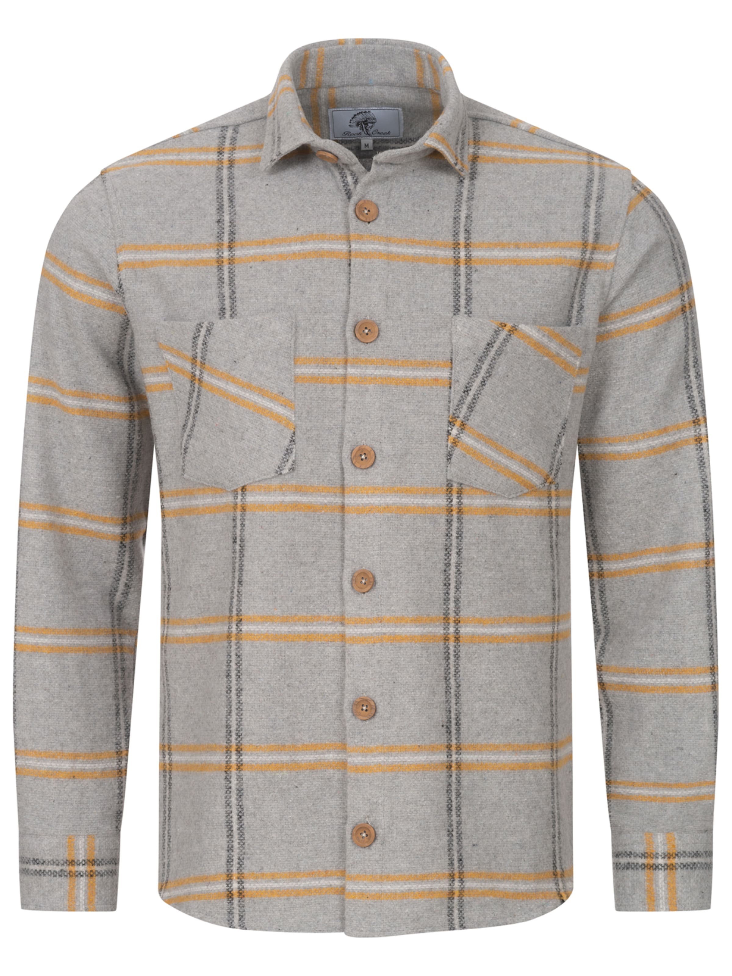 Rock Creek Hemd in Grau: Vorderseite