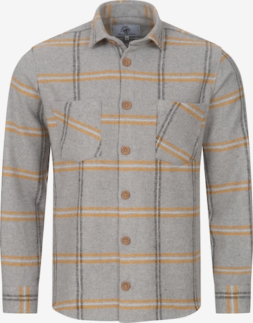 Rock Creek Button Up Shirt in Grey: front