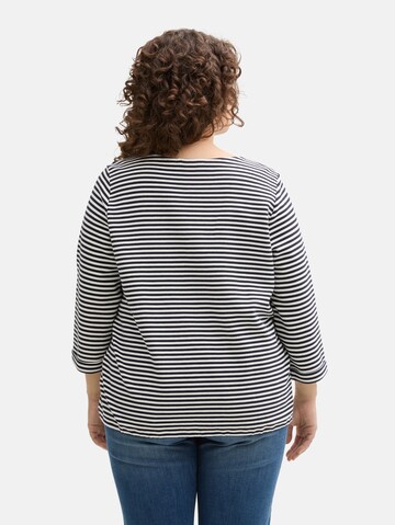 Tom Tailor Women + Shirt in Blue