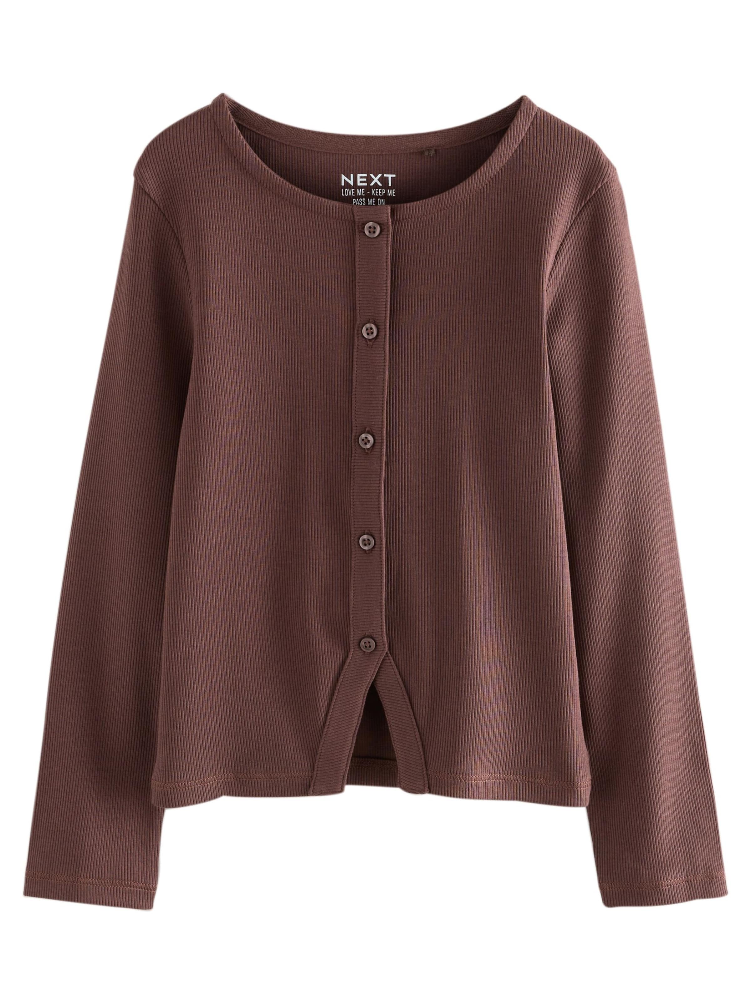 Next Cardigan i brun: forside