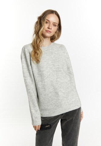 Pull-over 'Incus' DreiMaster Vintage en gris : devant