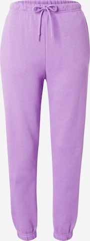 Effilé Pantalon 'CHILLI' PIECES en violet : devant