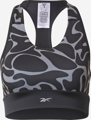 Bustier Soutien-gorge de sport Reebok en noir : devant