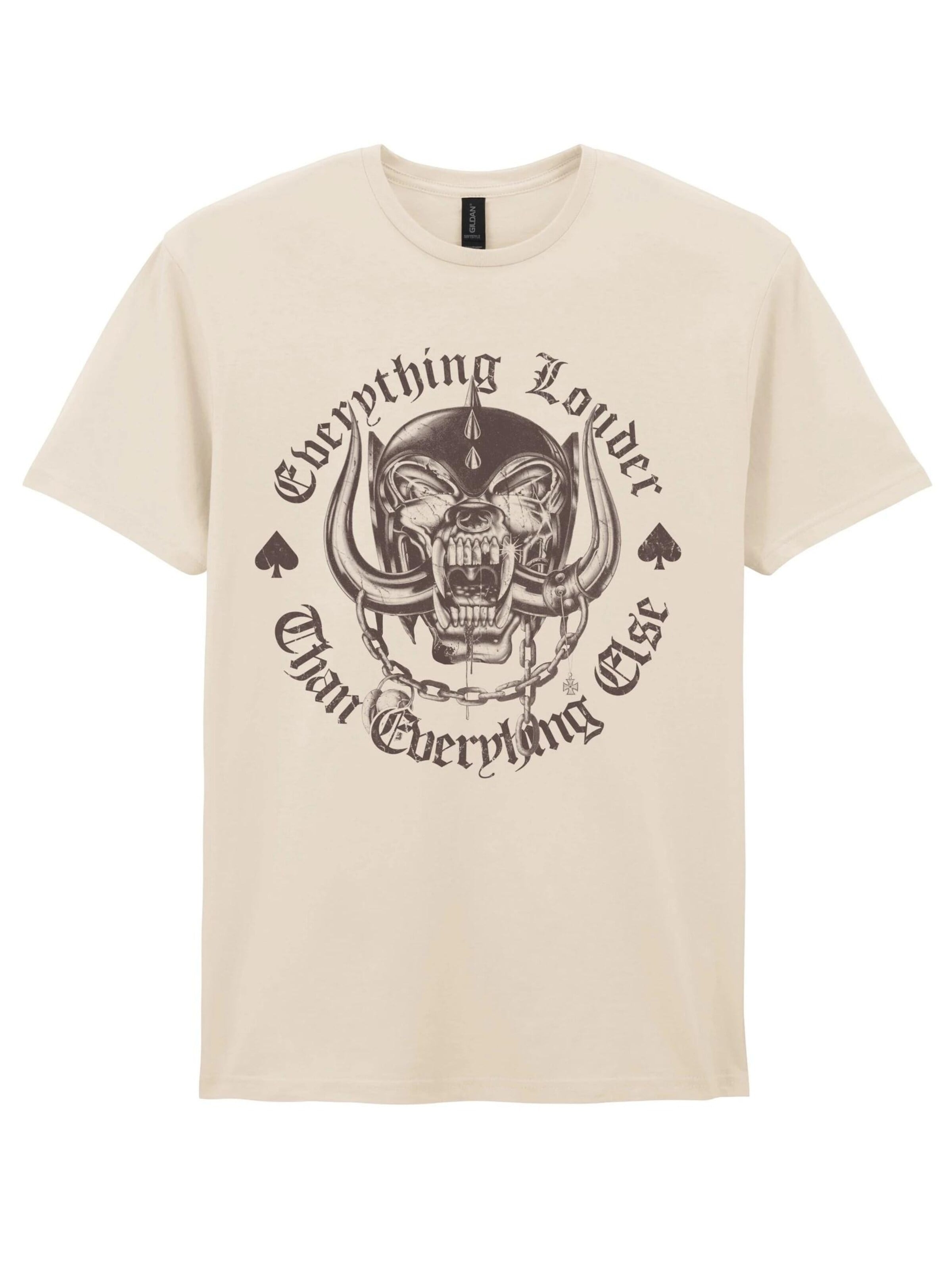 Motörhead Shirt 'Motörhead Everything Louder T-Shirt' in White: front