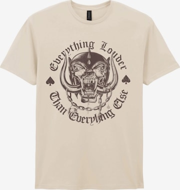 Motörhead Koszulka 'Motörhead Everything Louder T-Shirt' w kolorze biały: przód