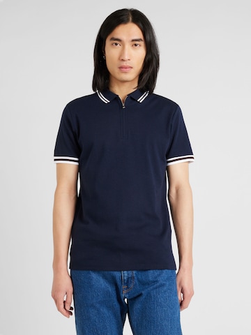 T-Shirt 'Toulouse' SELECTED HOMME en bleu : devant