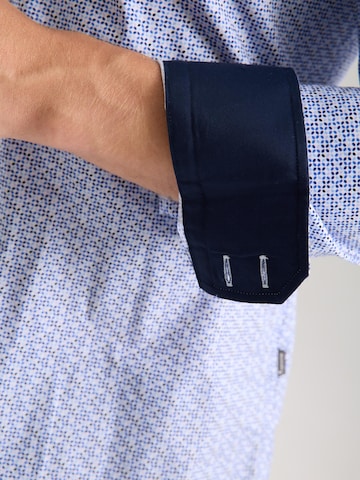 7Camicie - Ajuste estrecho Camisa de negocios 'Marco Polo' en blanco