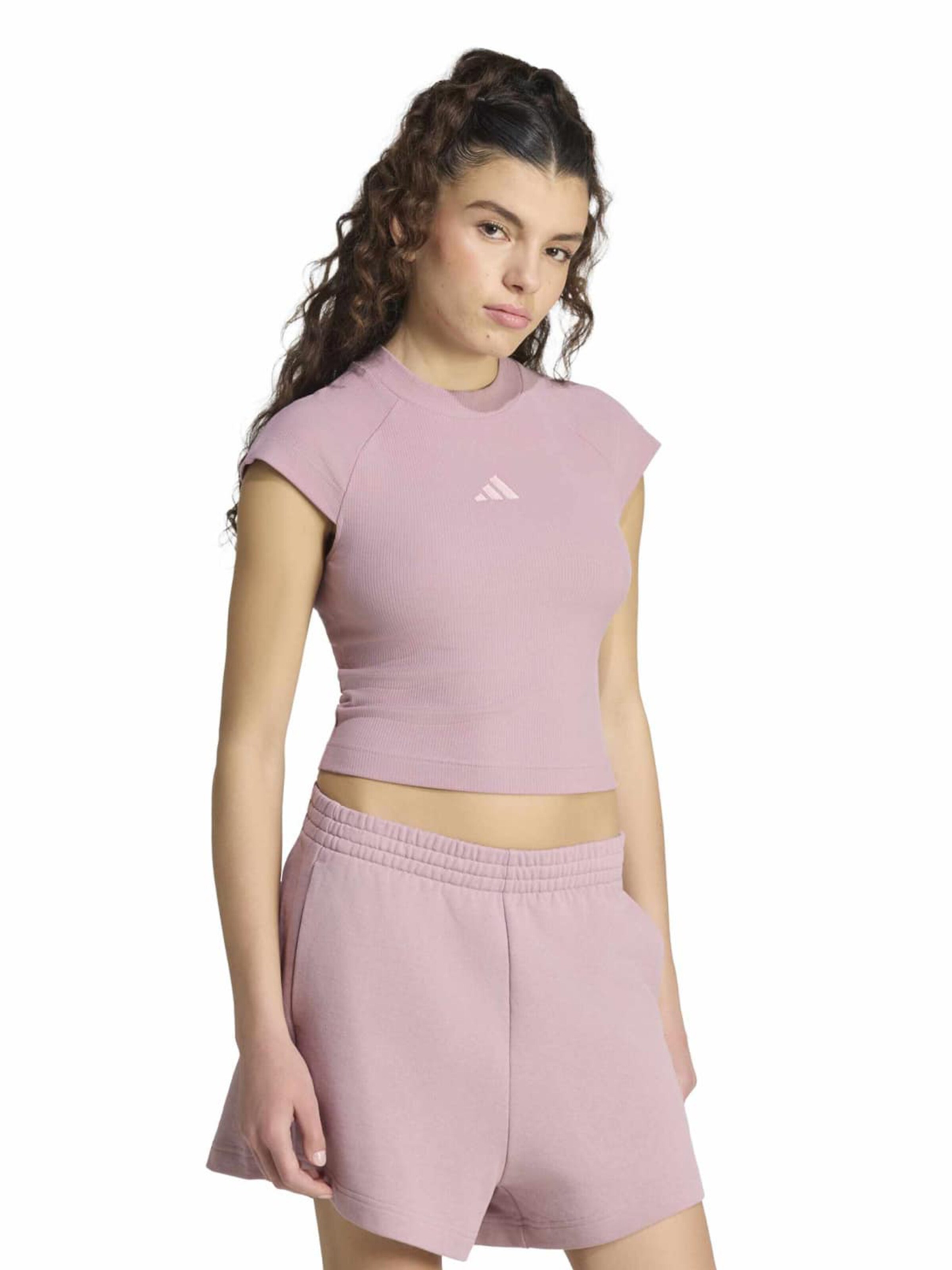 ADIDAS SPORTSWEAR - Camisa funcionais 'AK' em roxo: frente