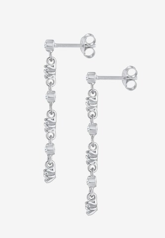 ELLI Ohrringe Ear Chain, Kreis, Solitär-Ohrring in Silber