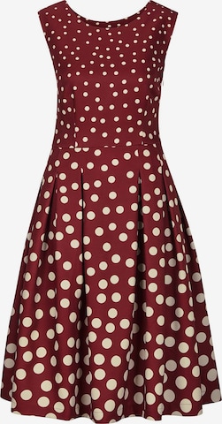 Robe MADELEINE en rouge : devant