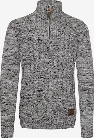 !Solid Strickpullover 'Pankraz' in Grau: Vorderseite