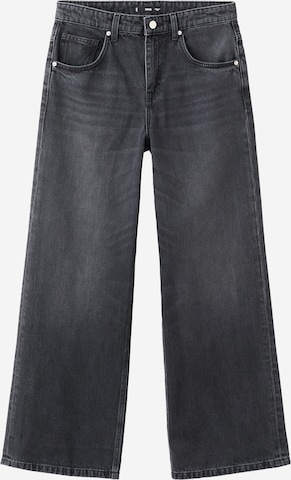 MANGOWide Leg/ Široke nogavice Traperice 'NIKI' - crna boja: prednji dio